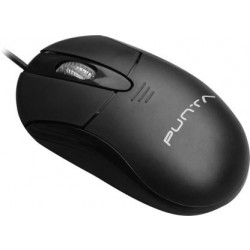 PUNTA PLUTO Wired Optical Mouse  (USB 2.0, Black)