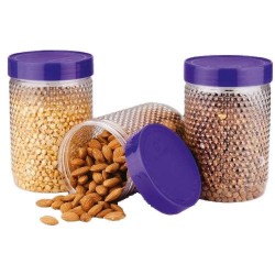 Oliveware Transparent FCS104 Plastic PET Jar, Capacity: 400 Ml