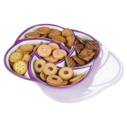 Oliveware Plastic Dry Fruit Candy Container - Purple 4