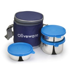 Oliveware Lovely Stylo Lunch Box | Stainless Steel Containers